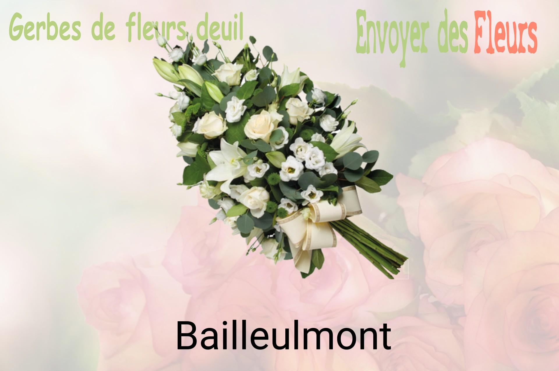 Gerbe de fleurs de deuil livrée à Bailleulmont